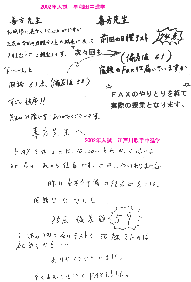 2002年入試進学